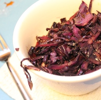 roasted red cabbage